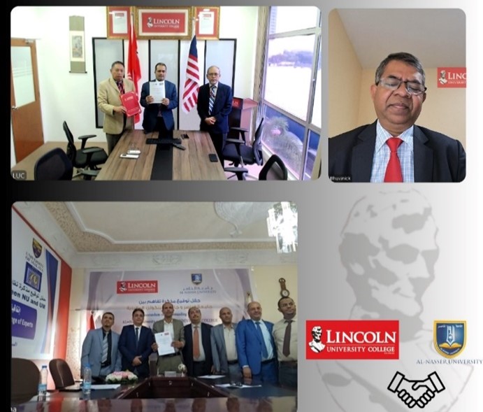 Lincoln University College & Al-Nasser University, Yemen Signed Academic Collaboration